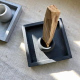 Minimalist Concrete Palo Santo Holder 簡約水泥聖木座