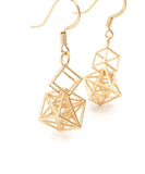 Metatron Cube Earring - Long